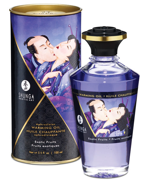 Shunga Midnight Sorbet Edible Warming Oil - Sensual Pleasure in a Bottle - featured product image.