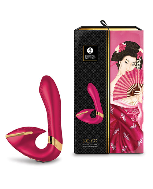 Shunga Soyo Masajeador íntimo con aroma a frambuesa: placer sensual en movimiento - featured product image.