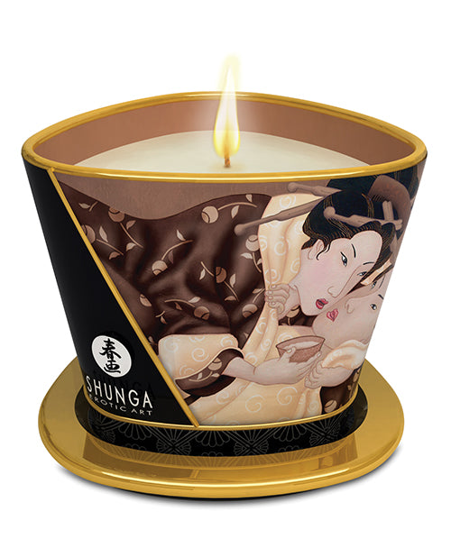 Shunga Vela de Masaje de Chocolate Intoxicante - 5.7 oz Product Image.