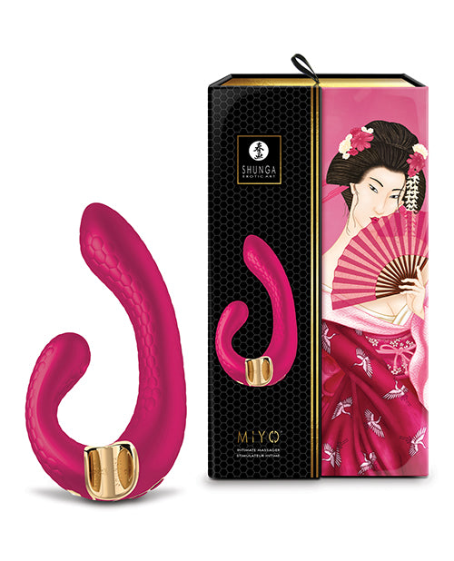 Shop for the Shunga Miyo Raspberry Intimate Massager: Ultimate Pleasure Elevated at My Ruby Lips
