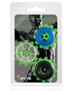 Ignite Power Stretch Donuts Cockrings - 3 Pack ðŸ–¤ðŸ’ŽðŸ’™