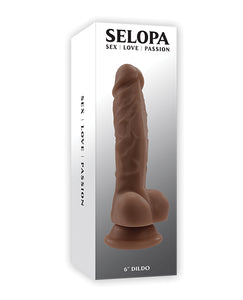 Selopa 6" Lifelike Dark Dildo - Elevate Your Intimate Moments