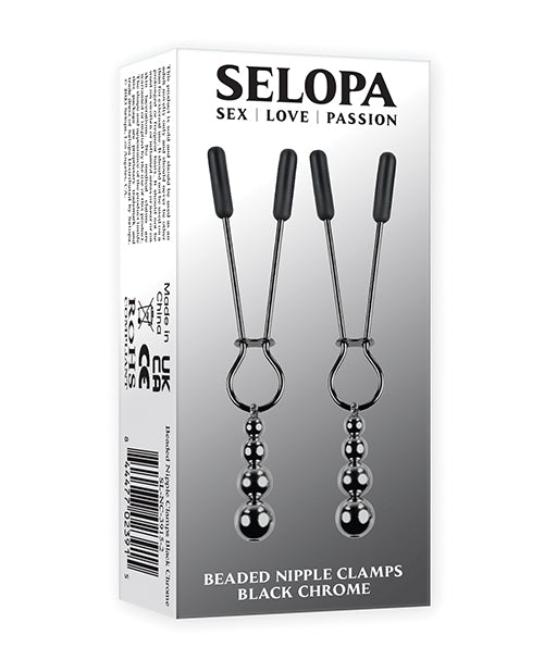 Pinzas para pezones con cuentas Selopa: elegancia sensual Product Image.