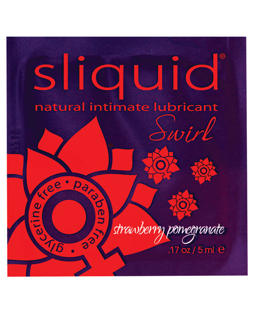 Sliquid Swirl Strawberry Pomegranate Lubricant Pillow - featured product image.