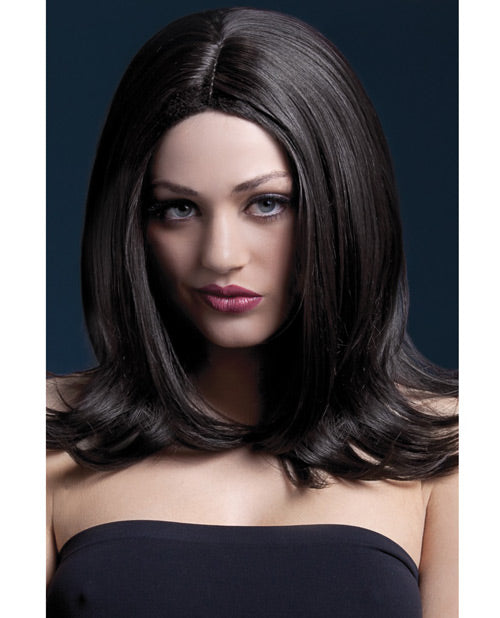 Sophia Brown Heat-Resistant Wig by Smiffy - Adjustable & Realistic Product Image.