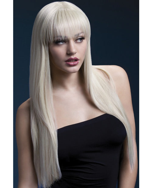 Smiffy The Fever Wig Collection Jessica - Rubio: Peluca premium resistente al calor Product Image.