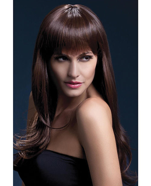 Smiffy Sienna Black Cherry Heat-Resistant Wig - featured product image.