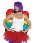Rainbow Large Feather Wings: Festival Statement Piece