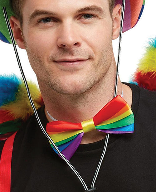 Smiffys Rainbow Bow Tie - featured product image.