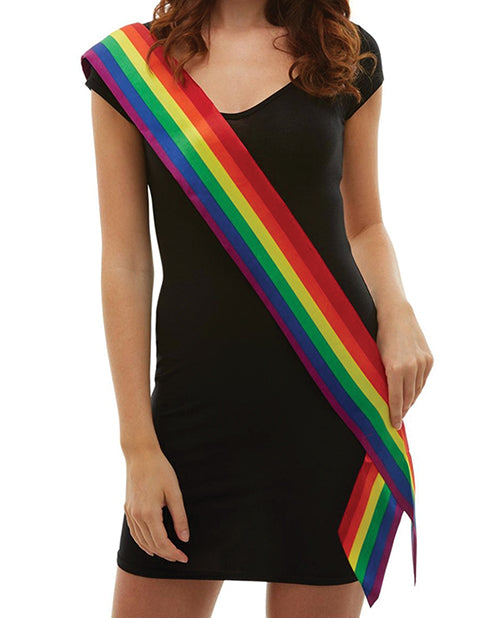 Smiffys Rainbow Polyester Sash - featured product image.