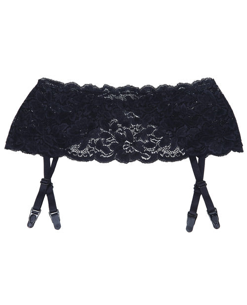 Elegant Stretch Lace Garter Belt Product Image.