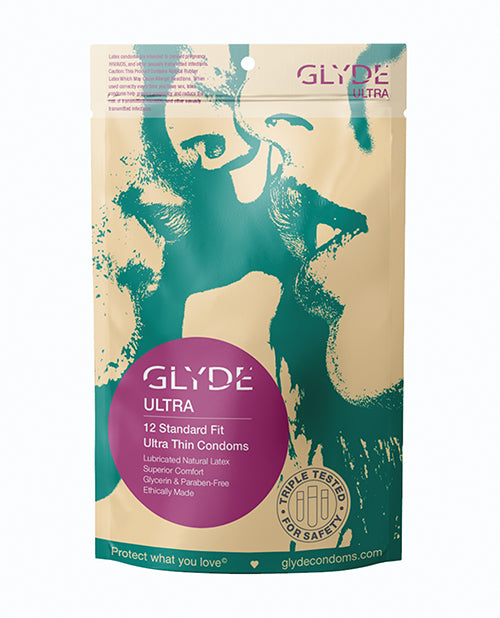 Glyde Ultra-Thin Vegan Condoms - The STANDARD - featured product image.