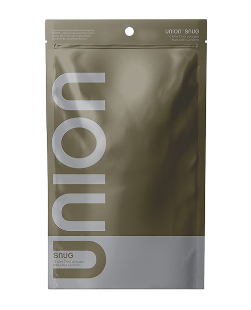 Preservativos veganos ultrafinos UNION SNUG - Paquete de 12 Product Image.