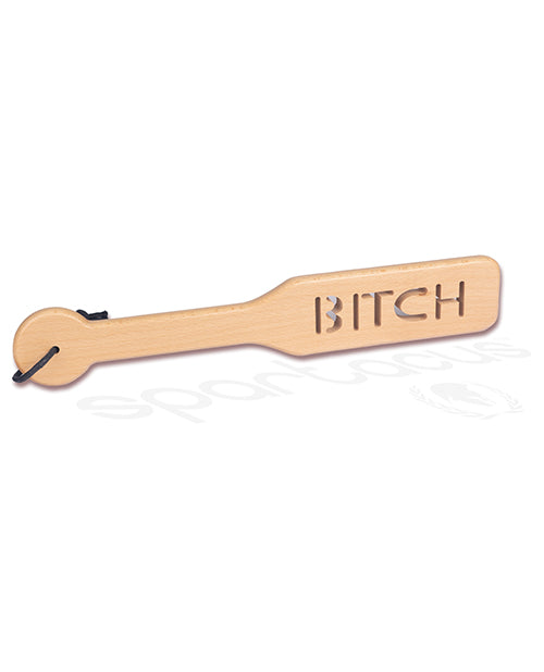 Spartacus Zelkova Wood Paddle with Bitch Cutout - featured product image.