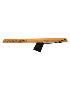 Spartacus Zelkova Wood Spanking Paddle - Tough Love Cutout 15"
