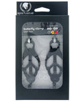斯巴達克斯黑色蝴蝶乳頭夾：強烈的感覺和優雅的設計
