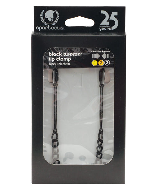 Abrazaderas para pezones con pinza negra ajustable Spartacus 🖤 Product Image.