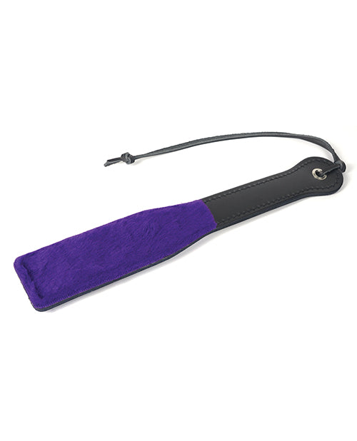 Spartacus 12" Luxe Purple Faux Fur BDSM Paddle - featured product image.