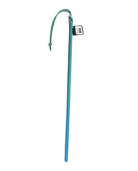 豪華淡藍色皮革包裹手杖 - 24 英寸 - Featured Product Image