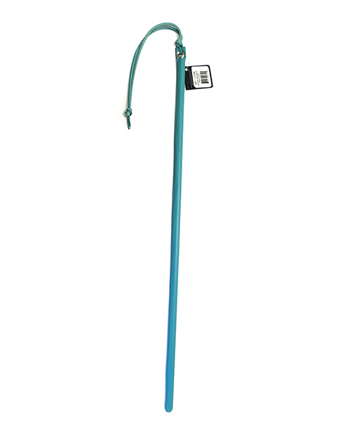 豪華淡藍色皮革包裹手杖 - 24 英寸 Product Image.
