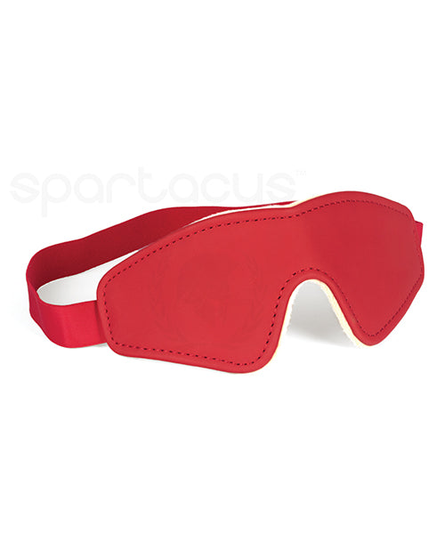 Spartacus Plush-Lined PU Blindfold Product Image.