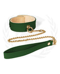 Spartacus Plush Lined Collar & Chained Leash - A Symphony of Comfort and Style