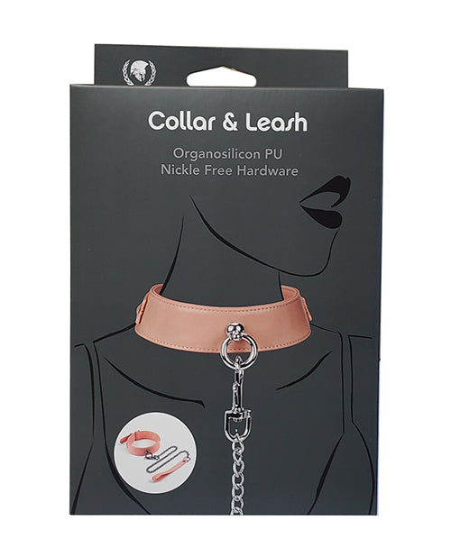 Spartacus Organo Silicone PU Collar & Leash Set Product Image.