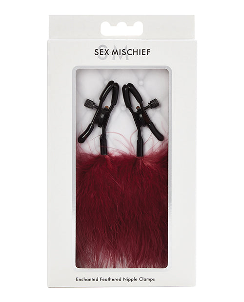 Pinzas para pezones de plumas encantadas: aumentan la sensualidad y el placer - featured product image.