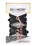 Brat Handcuffs de Sex &amp; Mischief: Seducción en oro rosa 🔥