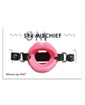 Mordaza de boca abierta con labios de silicona: seducción sensual