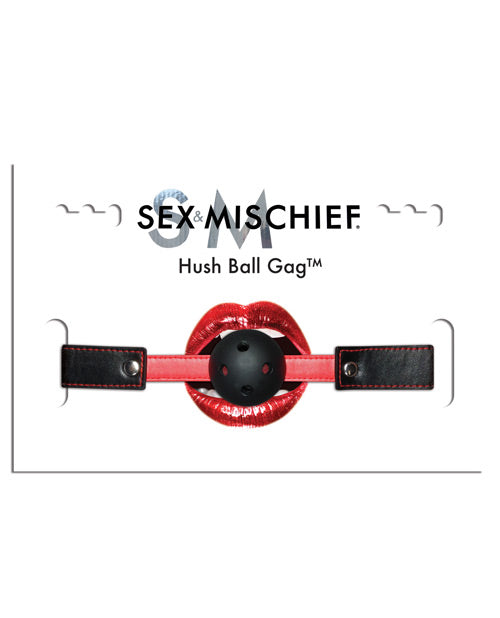 Sex &amp; Mischief Hush Ball Gag: Elegancia sensorial con estilo - featured product image.