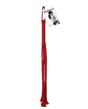 Flogger de cuerda sensual rojo - Featured Product Image