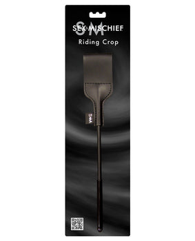 Black Vegan Leather Riding Crop - Featured Product Image