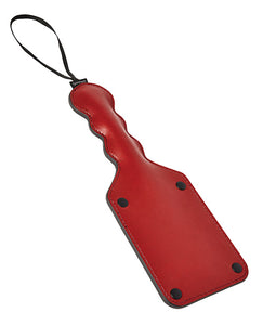 Saffron Red Square Vegan Leather Paddle