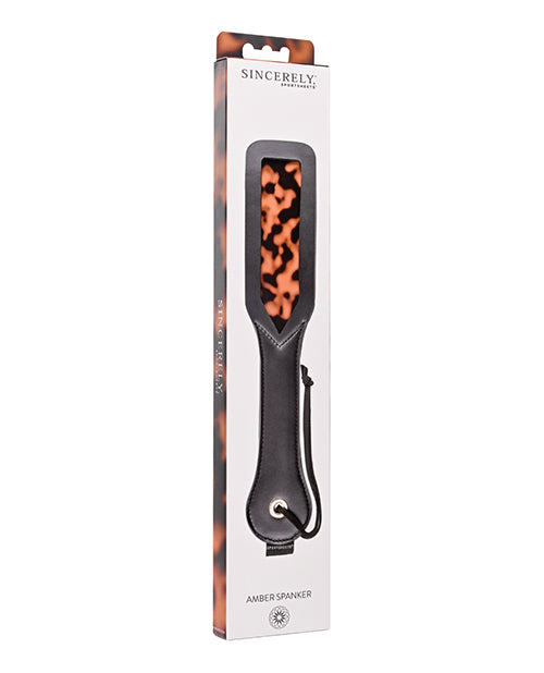 Amber Gold & Tortoiseshell Spanker: Luxe Control & Sensation - featured product image.