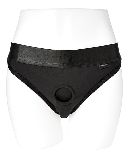 Sportsheets Em.ex. Silhouette Harness Xxx-large - Black Beauty - featured product image.