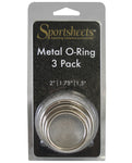 Sportsheets Metal O Ring Set: Pack of 3 - Unlock Intimacy