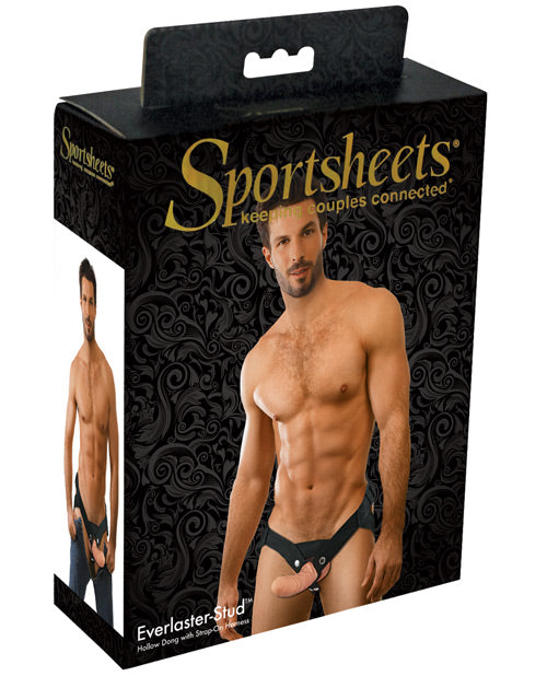 El placer encantador: Arnés Everlaster de Sportsheets con consolador hueco de 6,5" Kit definitivo para el placer - featured product image.