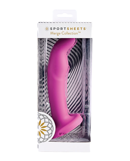 Sportsheets Tana 8" Silicone G Spot Dildo in Pink - featured product image.