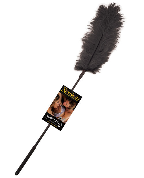 Sensual Ostrich Feather Body Tickler: Intimate Pleasure & Sensory Exploration - featured product image.