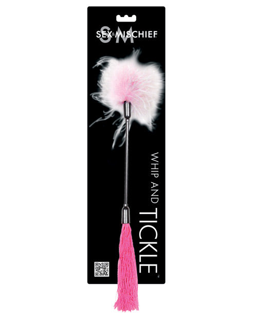 Pink & White Seduction Whip & Tickle Duo Product Image.