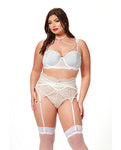 Pearl Elegance White Lace Lingerie Set