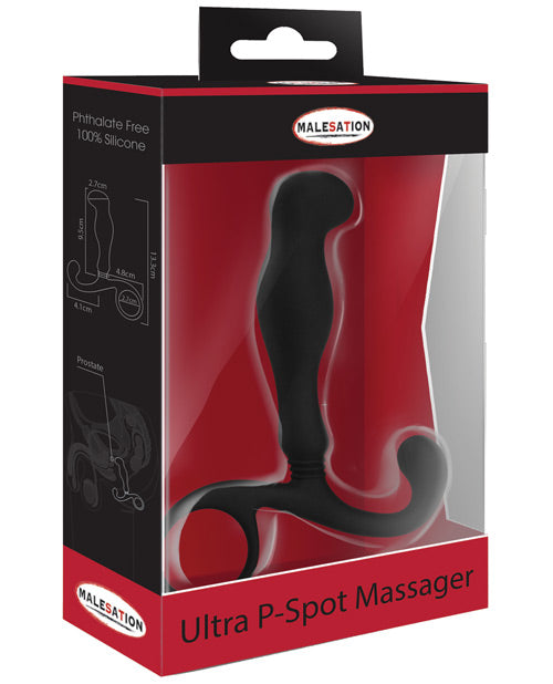 Malesation Black P-Spot Massager - A Journey to Ecstasy - featured product image.