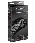 Antifaz de encaje Steamy Shades: satén sensual y encaje negro transparente