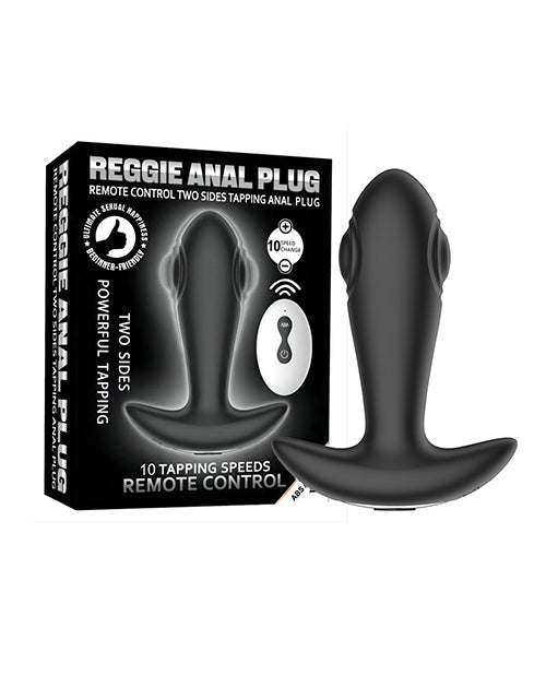 Reggie 敲擊肛門塞：雙重刺激，10 種速度 🖤 Product Image.