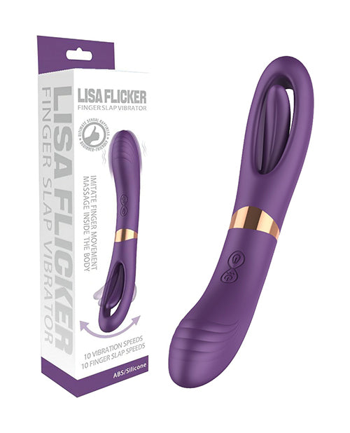 Lisa Flicking G-Spot Vibrator - Purple: Luxury Pleasure Upgrade Product Image.