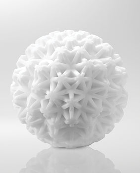 TENGA GEO Coral - Blanco: Placer elegante, extensible y reutilizable - Featured Product Image
