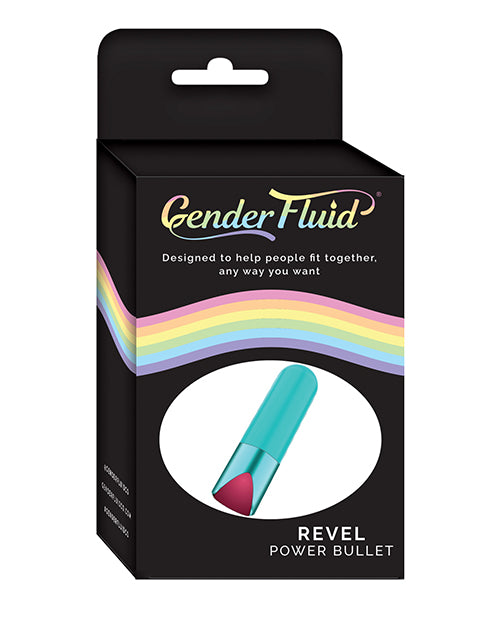 Abraza el deseo con Revel Power Bullet: Vibrador negro mate fluido de género Product Image.