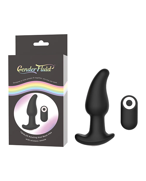 Gender Fluid Twirler Anal Vibe with Remote Product Image.