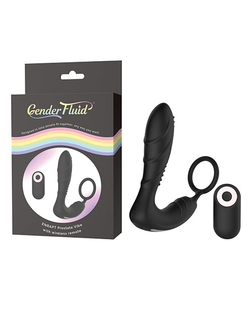 "Vibrador de próstata Enrapt Fluid de género con control remoto - 10 patrones de vibración" Product Image.